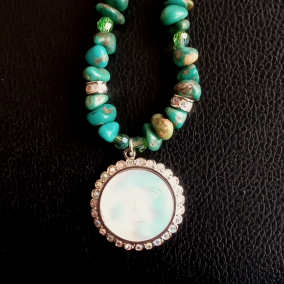 KIRKS FOLLY SEAVIEW MOON WITH TURQUOISE NECKLACE - Picture 3 of 6